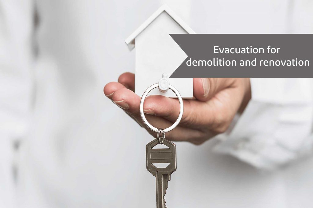 Evacuation for demolition and renovation - alemohamadlaw