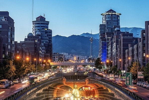 تصویر از تهران تصویر از تهران و اتوبان در مرکز عکس